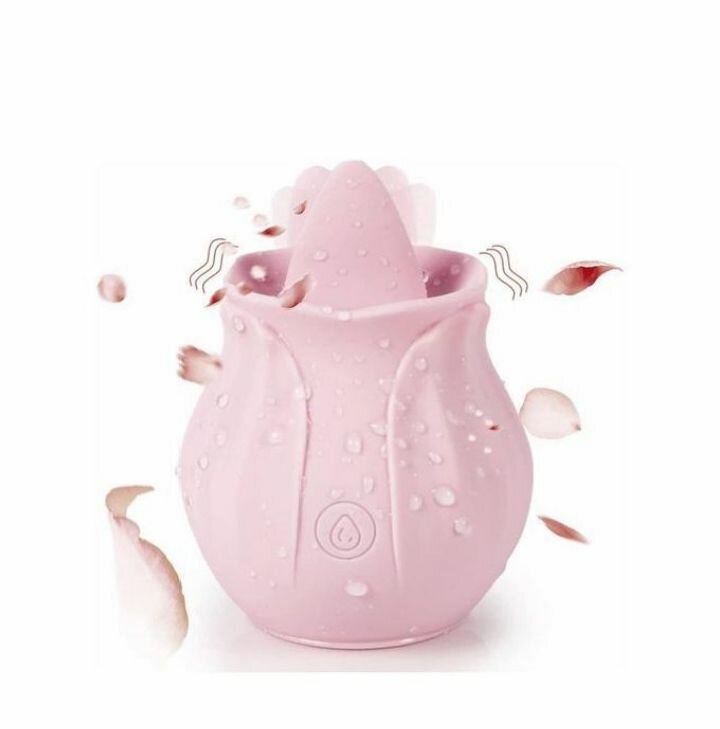 Vibromasseur en silicone rose