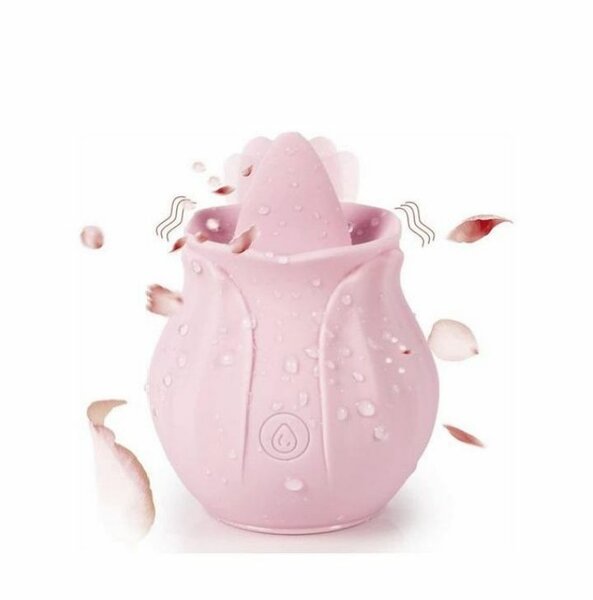 Vibromasseur en silicone rose