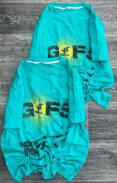 T-shirt oversize turquoise