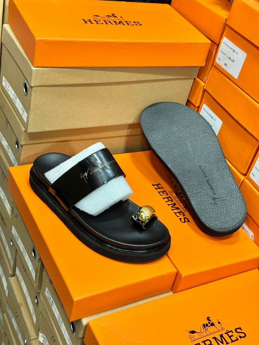 Sandales élégantes en cuir noir