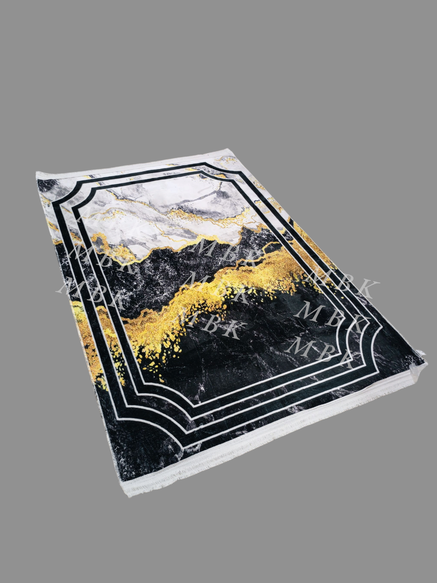 Tapis Décoratif Marbré Moderne