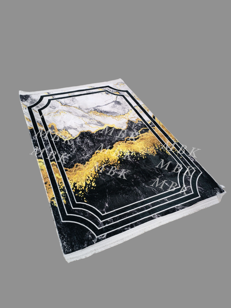 Tapis Décoratif Marbré Moderne