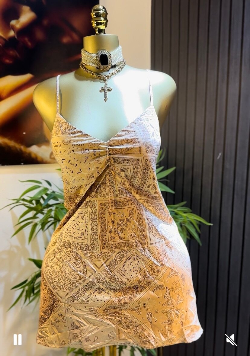 Robe nuisette chic imprimée