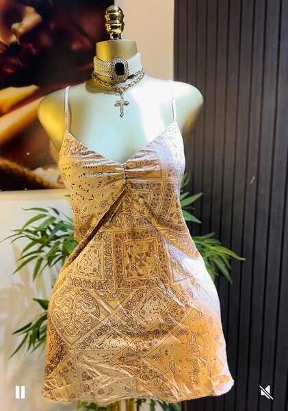 Robe nuisette chic imprimée