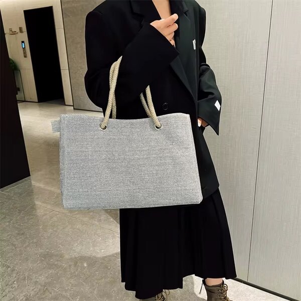Sac fourre-tout en toile tendance