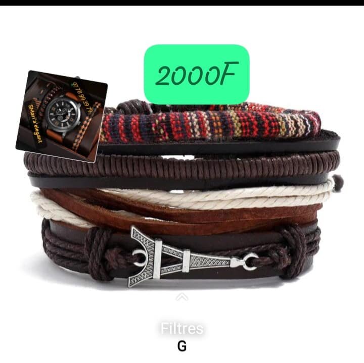 Bracelet en cuir complémentaire à la montre