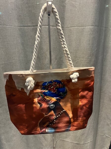 Sac cabas illustré bohème