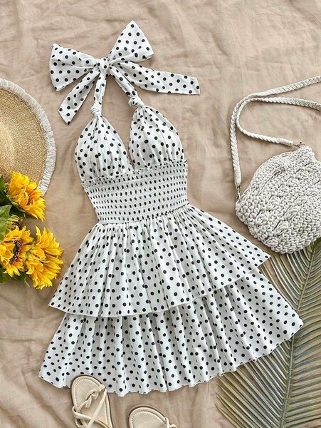 Robe d'été à volants pour filles