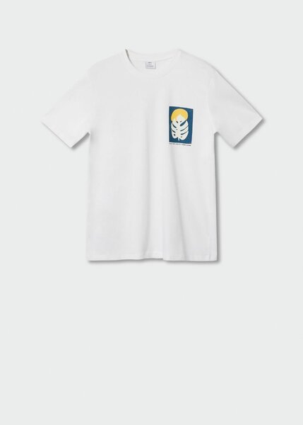 T-shirt blanc imprimé