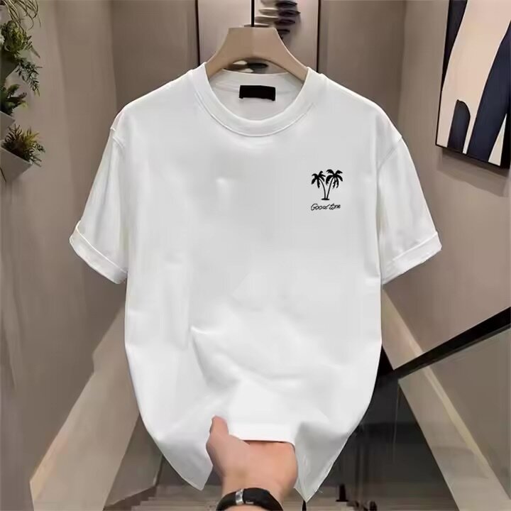 Men's Cartoon Pattern Fashion Men's T-shirts Breathable Cott