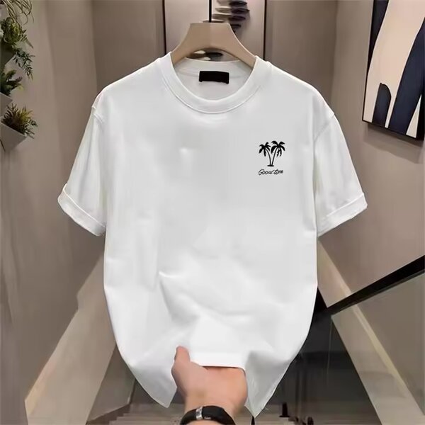 Men's Cartoon Pattern Fashion Men's T-shirts Breathable Cott
