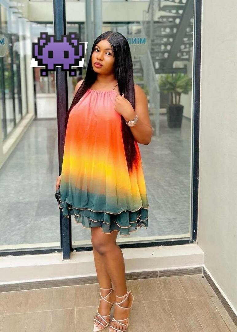 Robe dégradé colorée