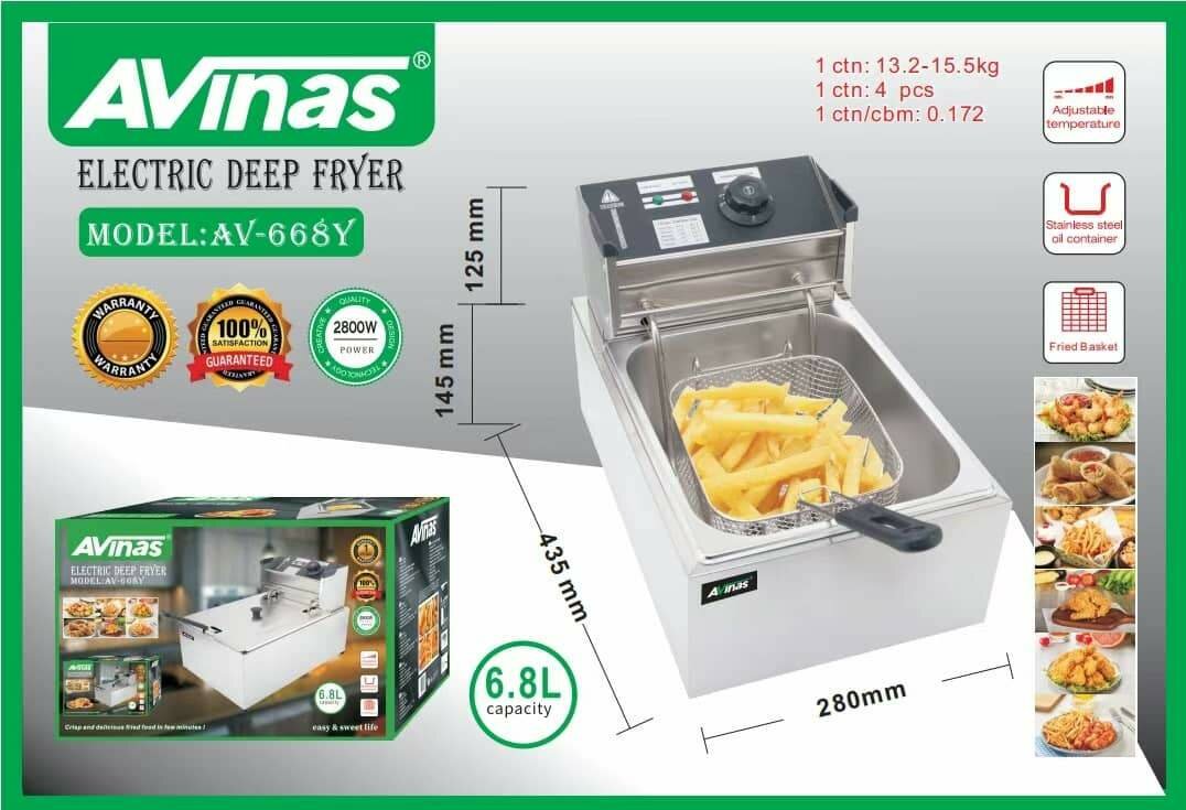 Avinas (6.8L)deep fryer