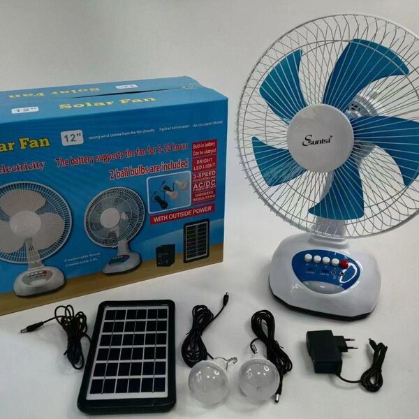 Chargeable Solar fan