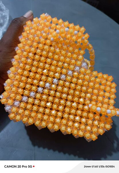 Beaded side bag
