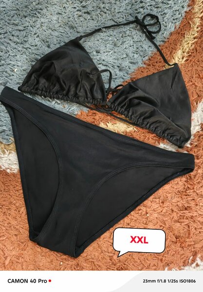 Bikini noir grande taille