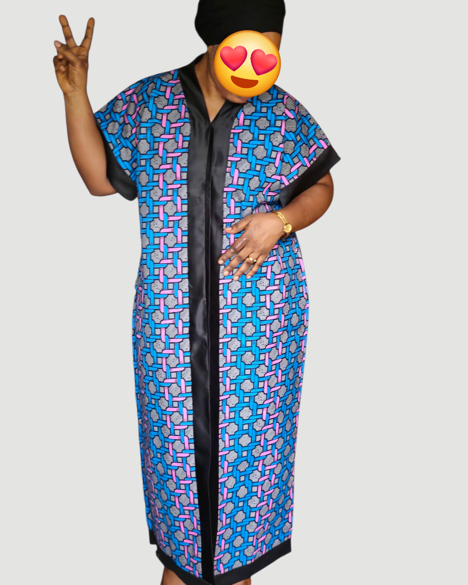 Robe longue en wax élégante