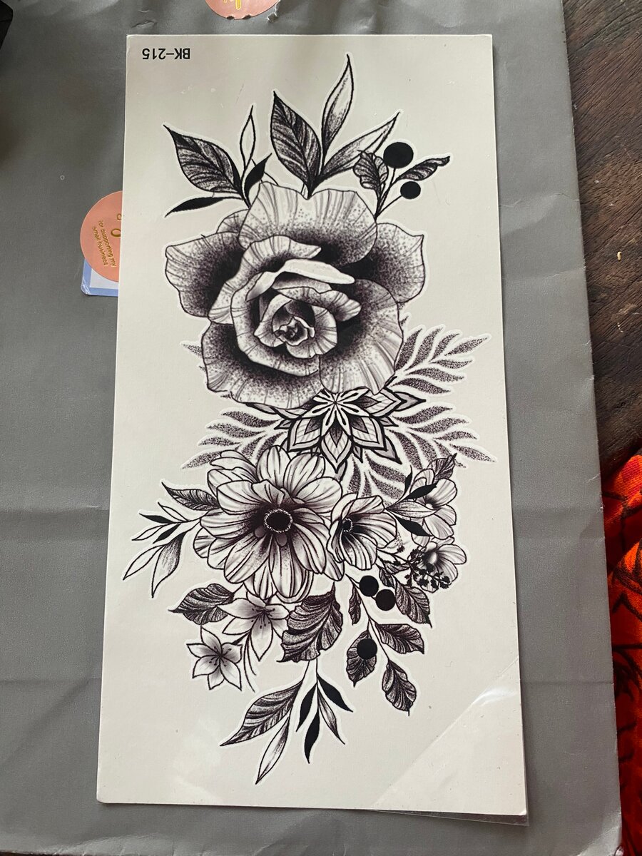 Tatouages temporaires fleuris