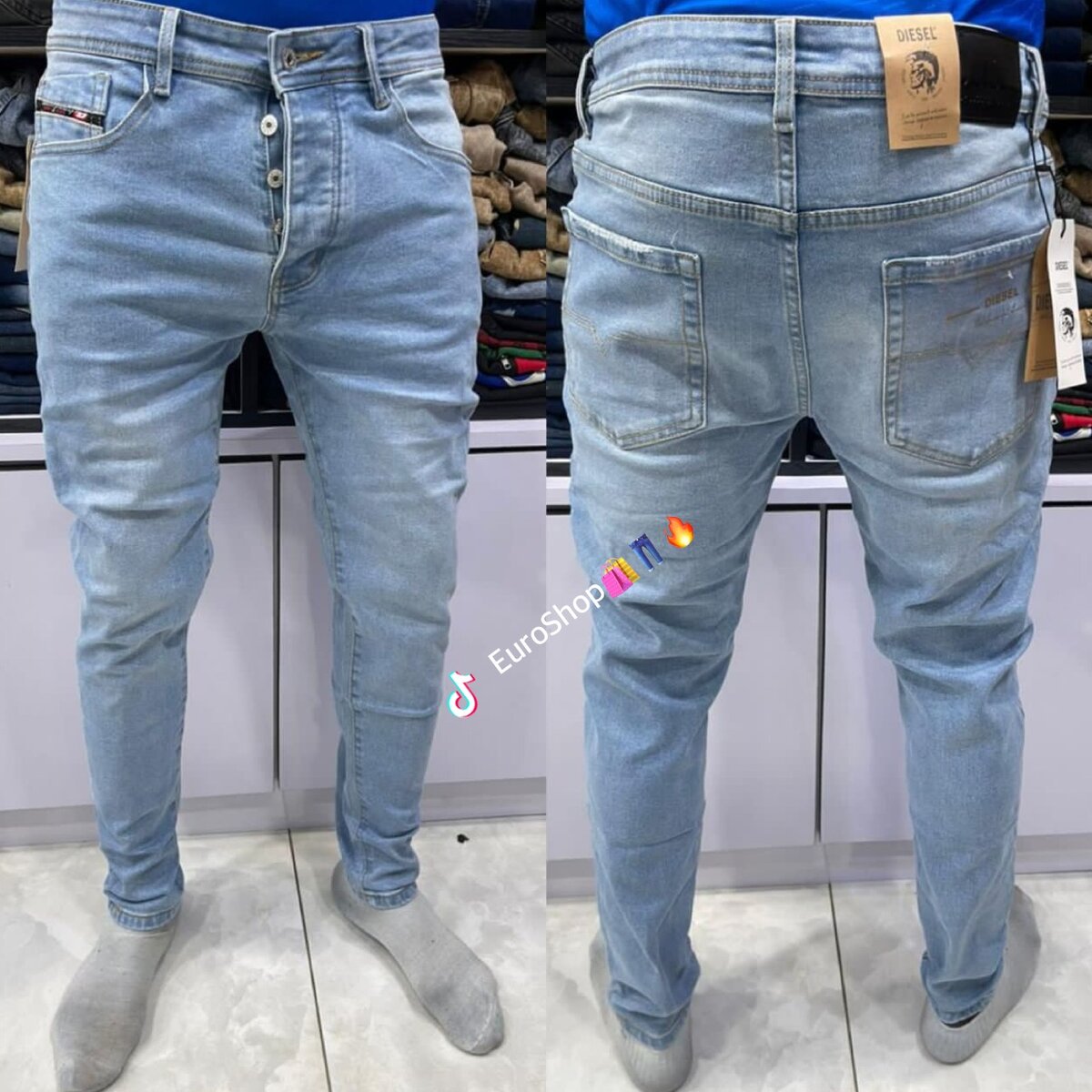 Jeans slim fit homme tendance