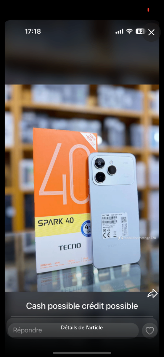 Tecno Spark 40 Smartphone