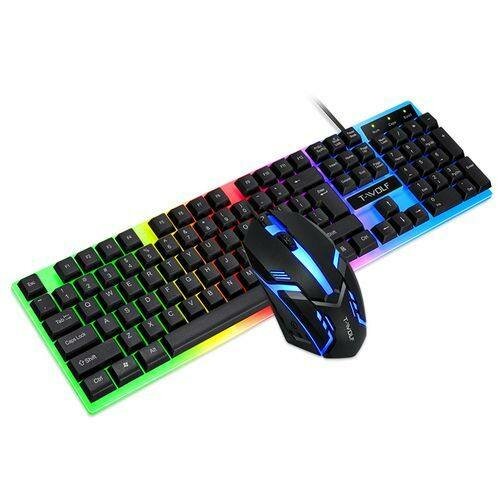 Clavier et souris rétroéclairés