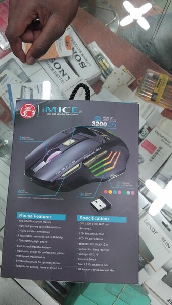 Souris gamer sans fil gw-x7