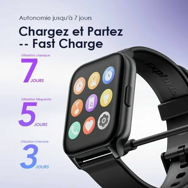 oraimo Watch 4 Plus 2.01 HD IP68 Montre intelligente