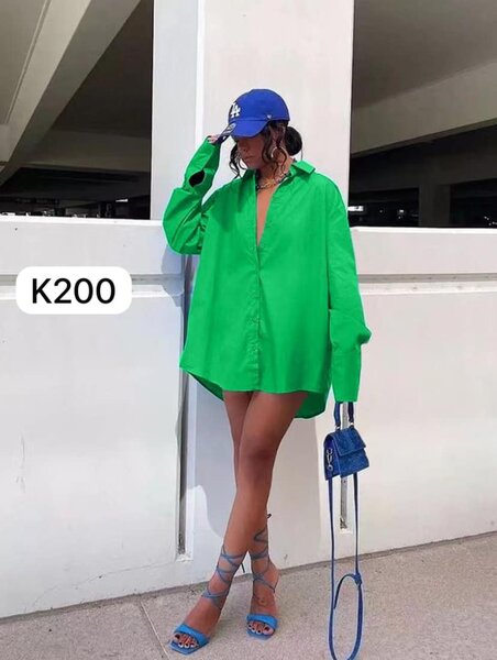 the shirt is green