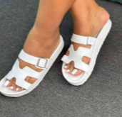 Mules blanches