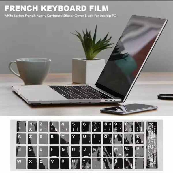 Couverture autocollante pour clavier d'ordinateur portable,