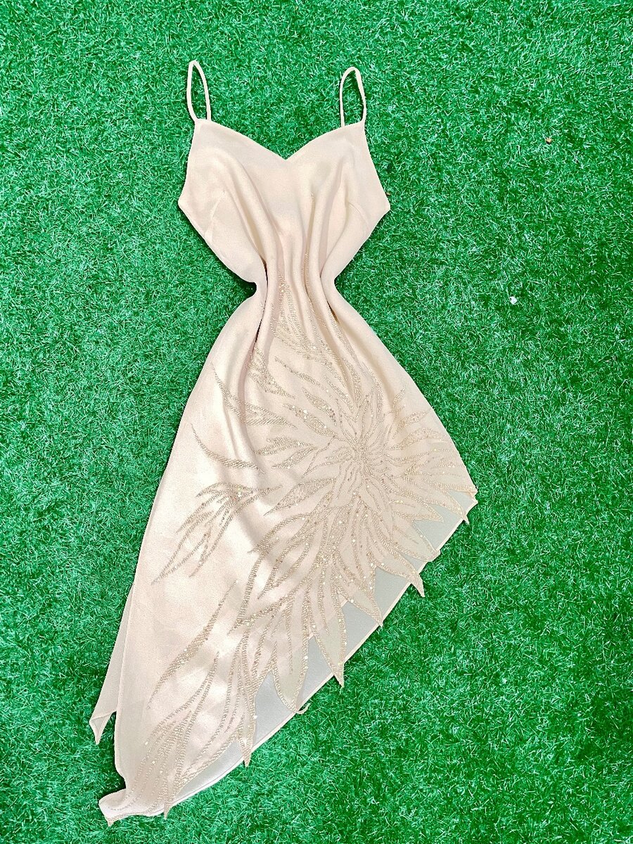 Slant dress