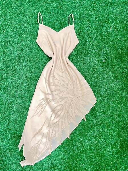 Slant dress