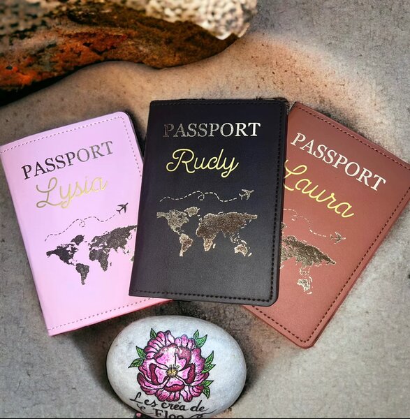 Porte-passeport personnalisé élégant