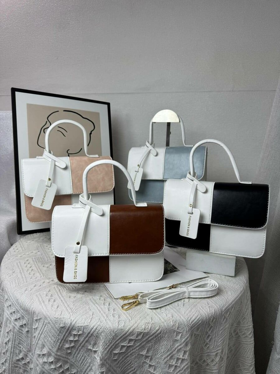 Sac à main quadrillé élégant