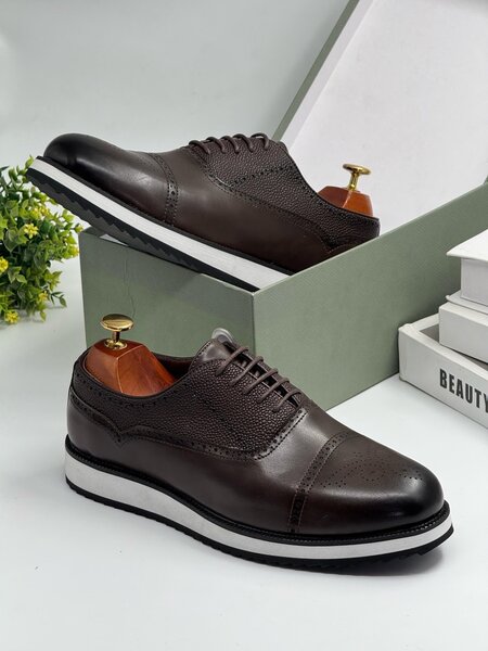 BERLUTI COFFEE AND WHITE