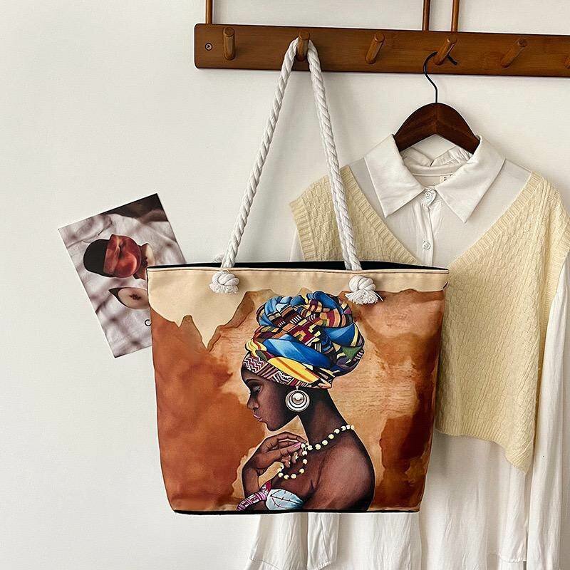 Sac fourre-tout artistique en toile