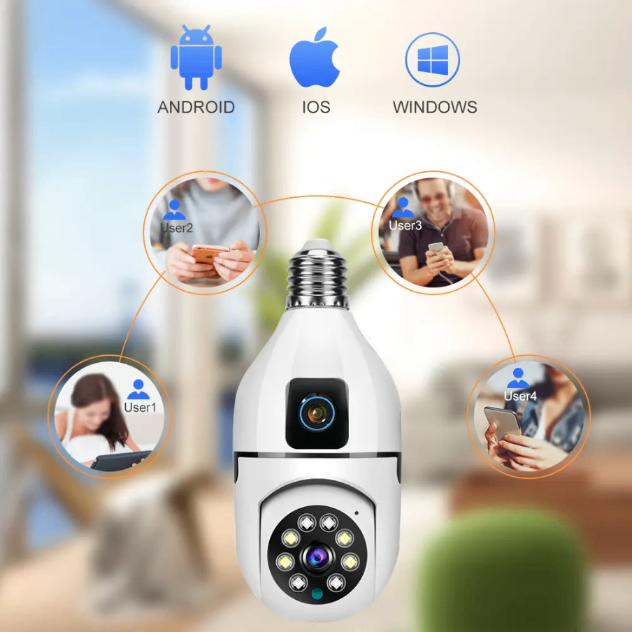 Caméra Bulb WiFi 360° HD