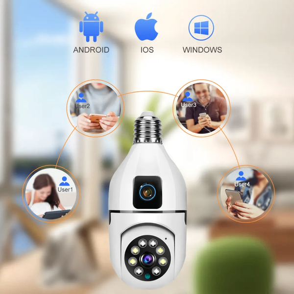 Caméra Bulb WiFi 360° HD