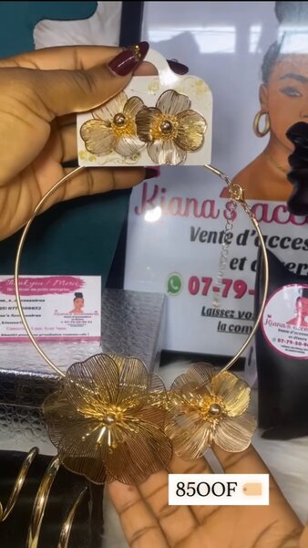 Parure Fleur Dorée