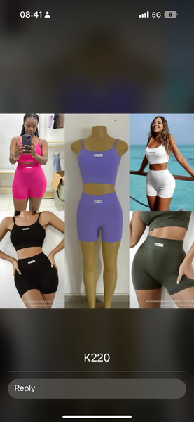 Gym twin sets
