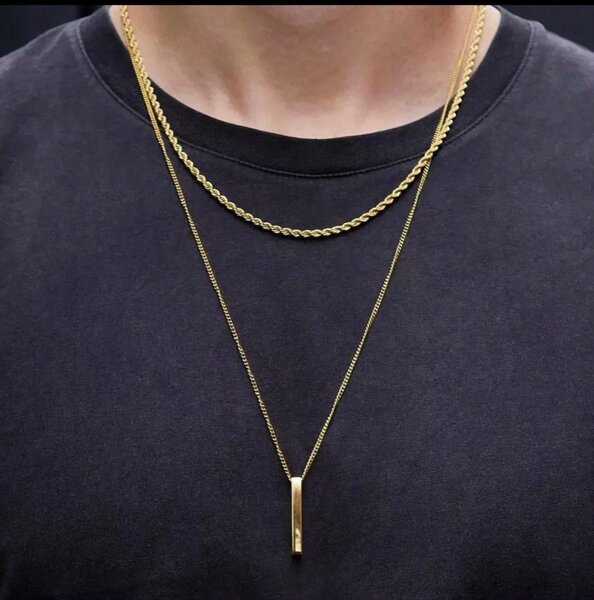 Men stainless Necklaces and bracelet