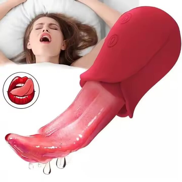 Female Toys Rose Licking Sucki