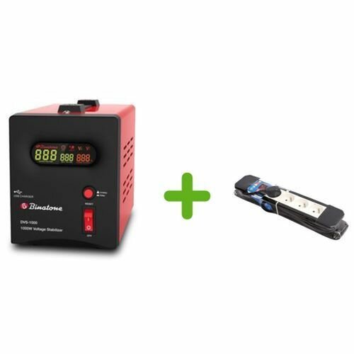 Binatone Stabilisateur DVS- 1000 VA + Rallonge