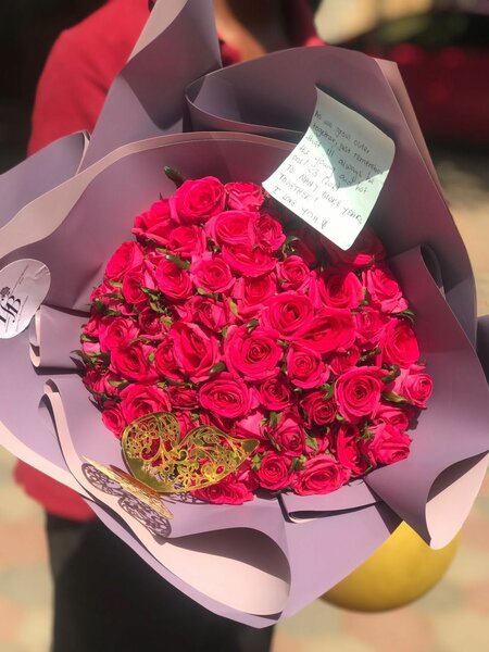 60 stem pink rose