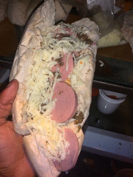 Panini fromage saucisson