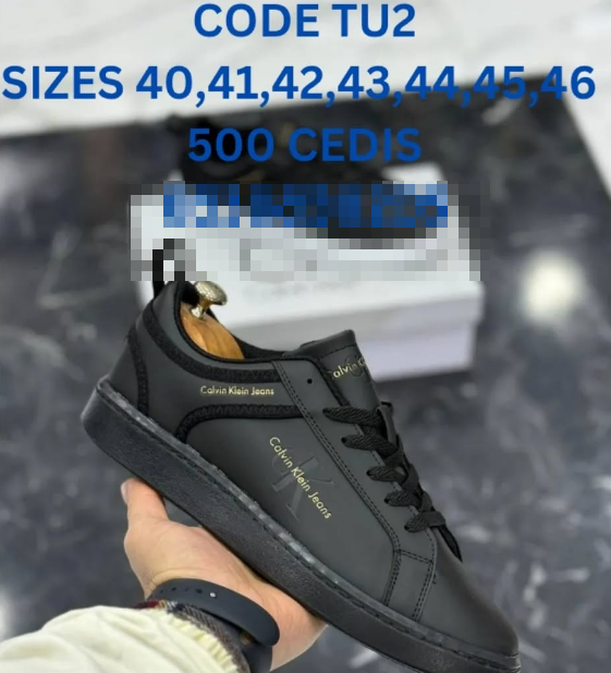 black sneakers