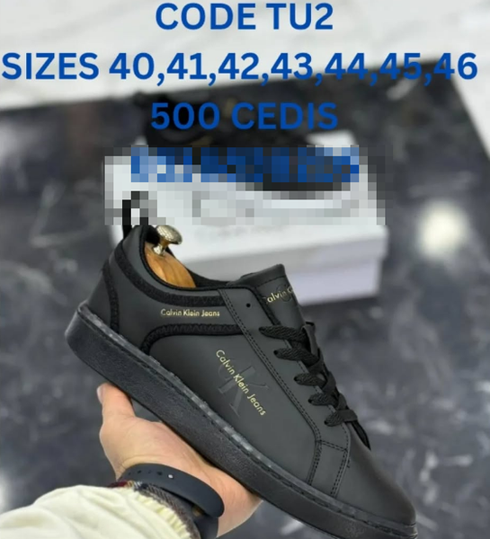 black sneakers