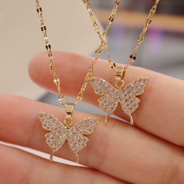 Butterfly Pendant Necklace