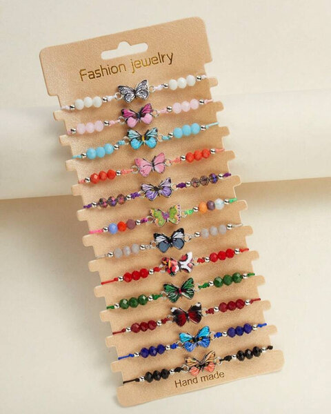 Bracelets papillon en perles
