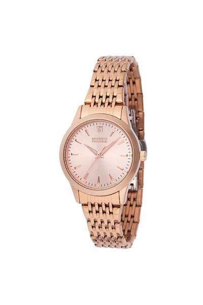 Montre élégante en or rose